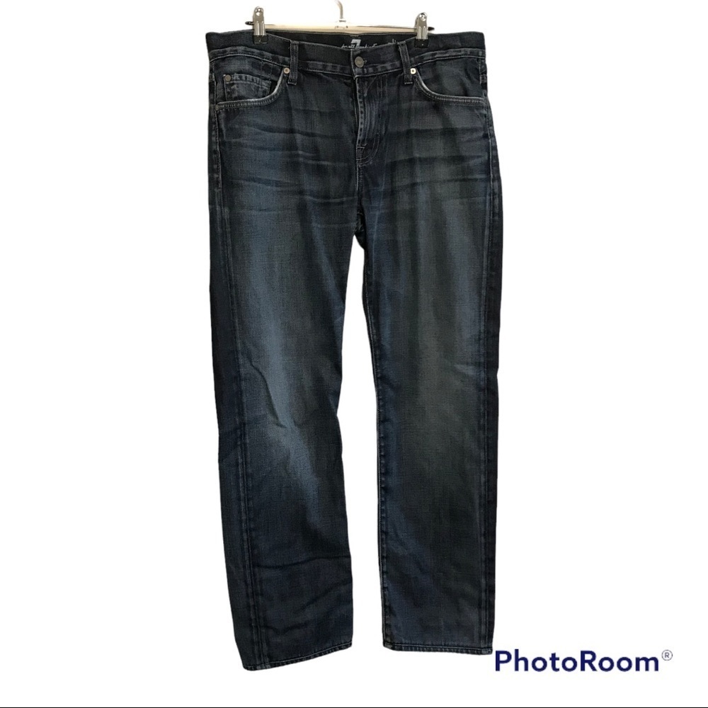 7 for all Mankind "Slimmy Jean" Dark Wash Size 34 - Picture 2 of 12
